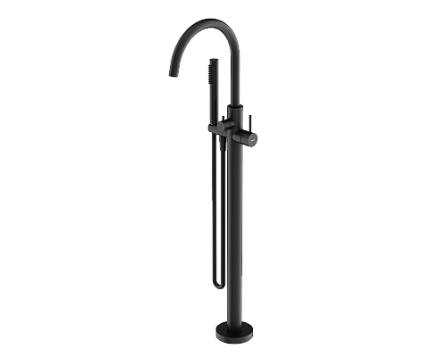 Смеситель для ванны напольный SANCOS Etna, черный матовый, SC9009MB