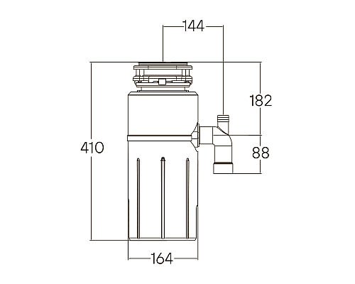 Измельчитель пищевых отходов Paulmark Intenso I-800 560 Вт