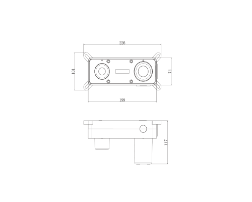Смеситель для раковины ALTROBAGNO Рикко (Ricco) 010517 Cr