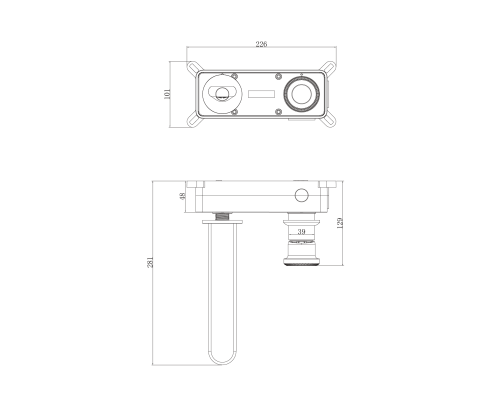 Смеситель для раковины ALTROBAGNO Рикко (Ricco) 010517 Cr