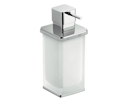 Дозатор для жидкого мыла Colombo Lulu настольный цвет хром/матовое стекло