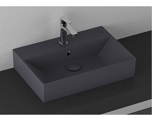 Раковина ISVEA SistemaZ Frame накладная 600x420x132 антрацит матовый 10SF50060SV-2C