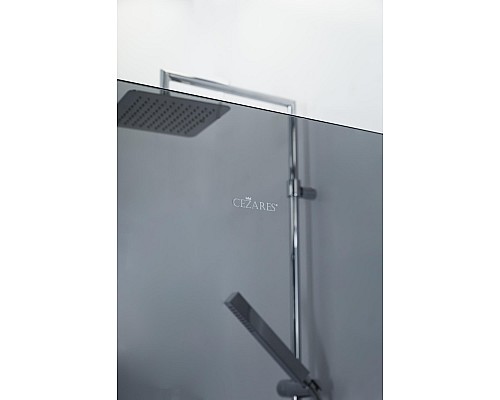 Душевая перегородка Cezares Liberta 110 LIBERTA-L-1-110-GR-Cr профиль Хром стекло серое