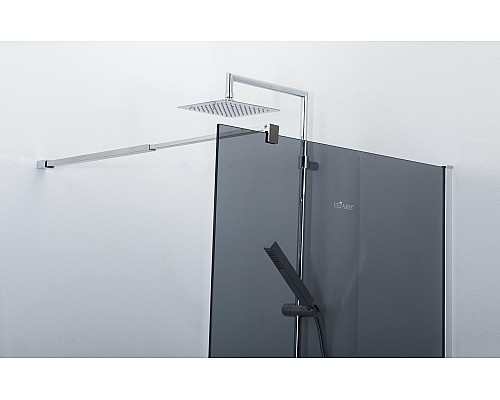 Душевая перегородка Cezares Liberta 110 LIBERTA-L-1-110-GR-Cr профиль Хром стекло серое