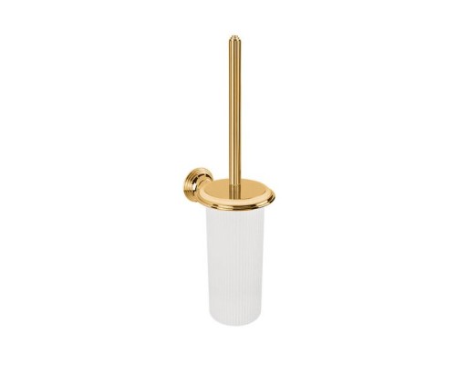 Туалетный ёршик с колбой подвесной 41.2 см Colombo Hermitag цвет PVD золото/матовое стекло