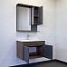 Тумба с раковиной Comforty Кемер-75 антрацит/дуб тёмно-коричневый Comforty 75E