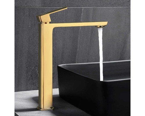 Смеситель для раковины Vincea Next VBF-1N2BG однорычажный, брашированное золото