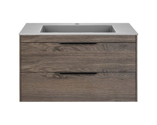 База под раковину Vincea Chiara 2D 800 подвесная 2 выкатных ящика Soft-close R.Oak