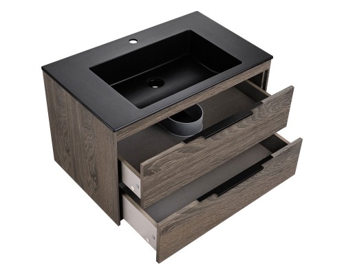 База под раковину Vincea Chiara 2D 800 подвесная 2 выкатных ящика Soft-close R.Oak