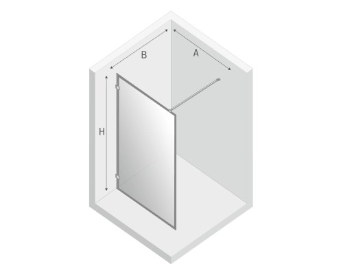Душевое ограждение NEW TRENDY AVEXA WHITE 90x200 белый