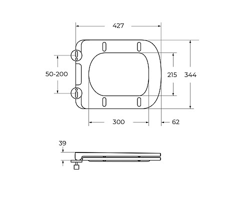 Унитаз BelBagno Due BB3103CHR/SC подвесной с сиденьем Микролифт