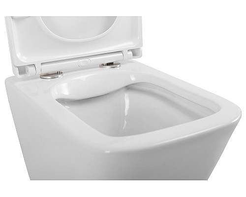 Унитаз BelBagno Due BB3103CHR/SC подвесной с сиденьем Микролифт