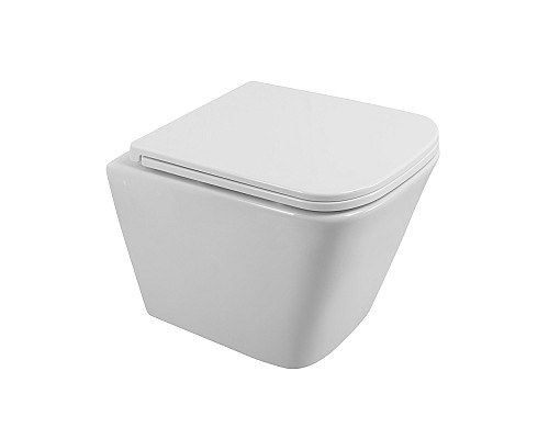 Унитаз BelBagno Due BB3103CHR/SC подвесной с сиденьем Микролифт