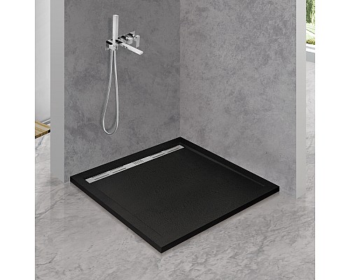 Душевой поддон из искусственного камня Cezares Tray AS 100х100 TRAY-AS-A-100-30-NERO Черный матовый Душевой поддон из искусственного камня Cezares Tray AS 100х100 TRAY-AS-A-100-30-NERO Черный матовый