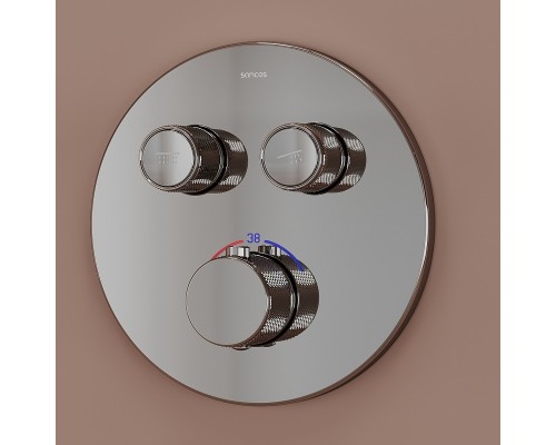 Душевая система Sancos Link SC3005CH с термостатом Хром