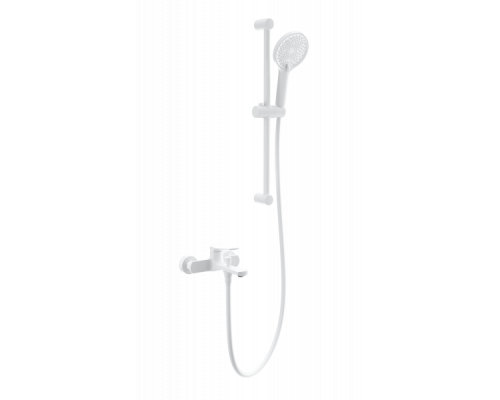 Смеситель для ванны с душевым гарнитуром Wonzon&Woghand, Белый матовый