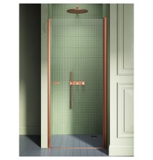 Дверь в нишу NEW TRENDY NEW SOLEO COPPER BRUSHED 90x195 брашированная медь