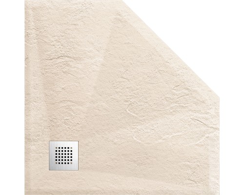 Поддон для душа из искусственного камня Vincea VST-4SP9090C 900x900x25 бежевый