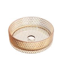 Чаша накладная круглая Ceramica Nova Cristal 36x36 бежевый