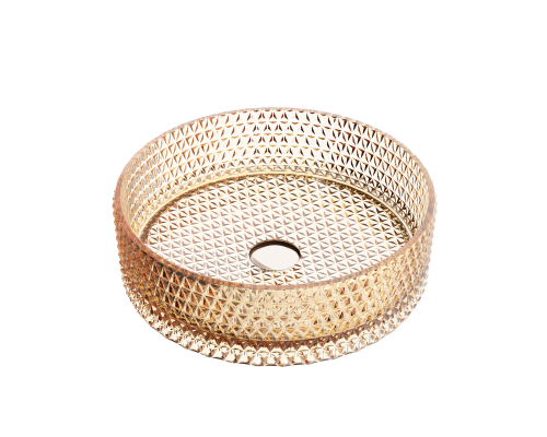 Чаша накладная круглая Ceramica Nova Cristal 36x36 бежевый