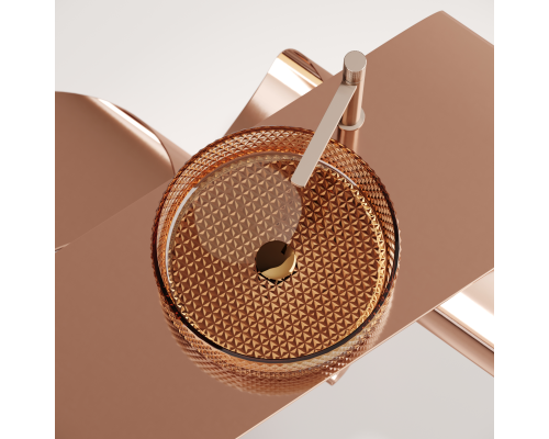 Чаша накладная круглая Ceramica Nova Cristal 36x36 бежевый