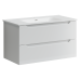 Тумба под раковину SANCOS Norma 2.0 890х450х500, c двумя ящиками, белый глянец