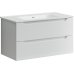 Тумба под раковину SANCOS Norma 2.0 890х450х500, c двумя ящиками, белый глянец