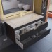 Тумба с раковиной подвесная Uperwood Modul 97х45х57 см, черная матовая