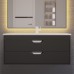 Тумба с раковиной подвесная Uperwood Modul 97х45х57 см, черная матовая