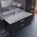Тумба с раковиной подвесная Uperwood Modul 97х45х57 см, черная матовая