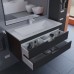 Тумба с раковиной подвесная Uperwood Modul 97х45х57 см, черная матовая