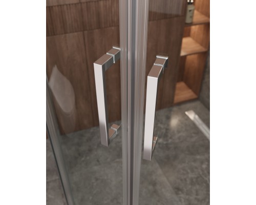 Душевой уголок Cezares Molveno R-22 110х110 MOLVENO-R-22-90+20-C-Cr-IV профиль Хром стекло прозрачное