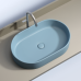 Чаша накладная овальная Ceramica Nova Element 60x38 Голубой Матовый