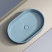 Чаша накладная овальная Ceramica Nova Element 60x38 Голубой Матовый
