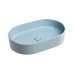 Чаша накладная овальная Ceramica Nova Element 60x38 Голубой Матовый