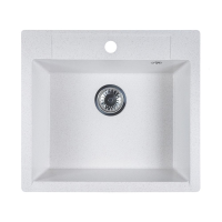 Кухонная мойка прямоугольная 550х500 Reflexion Cubi RX1555WH, белый