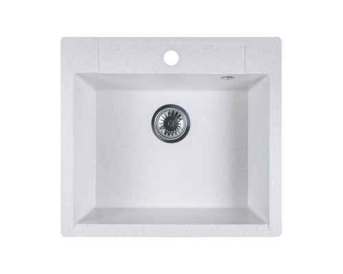 Кухонная мойка прямоугольная 550х500 Reflexion Cubi RX1555WH, белый