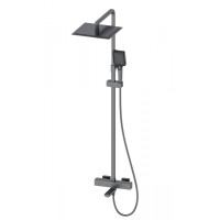 Душевая система с термостатом Wonzon&Woghand, Темный графит