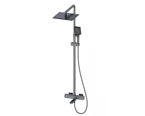 Душевая система с термостатом Wonzon&Woghand, Темный графит