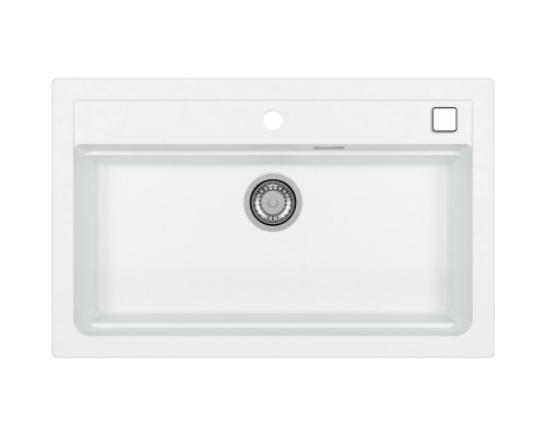 Мойка Alveus Atrox 40 1140443 в комплекте с сифоном белый