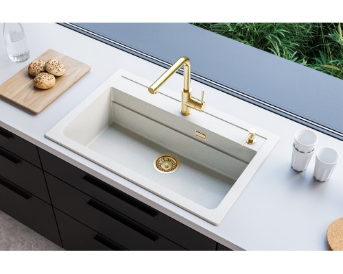 Мойка Alveus Atrox 40 1140443 в комплекте с сифоном белый