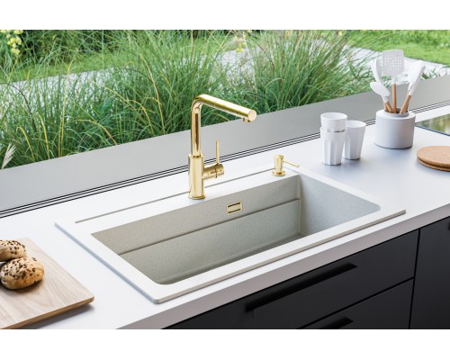 Мойка Alveus Atrox 40 1140443 в комплекте с сифоном белый