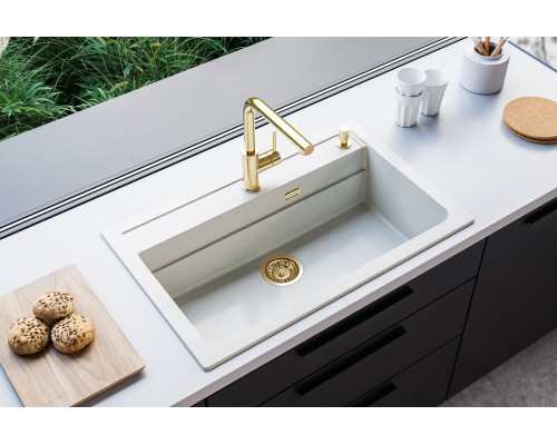 Мойка Alveus Atrox 40 1140443 в комплекте с сифоном белый