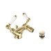 Смеситель для биде двухвентильный Benesque Grosvenor Level, английское золото