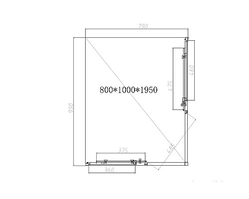 Душевой уголок Vincea Slim-N VSS-4SN8010CLB 1000x800 черный стекло прозрачное Душевой уголок Vincea Slim-N VSS-4SN8010CLB 1000x800 черный стекло прозрачное
