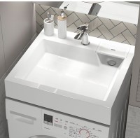 Раковина над стиральной машиной Uperwood Vission 60х55х11 см, белая глянцевая