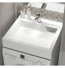 Раковина над стиральной машиной Uperwood Vission 60х55х11 см, белая глянцевая