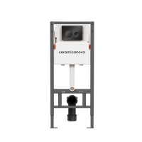Система инсталляции для унитазов Ceramicanova с кнопкой смыва, черный матовый