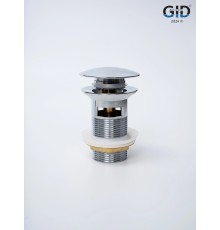 Донный клапан Gid CH100-1 73303k Хром с переливом