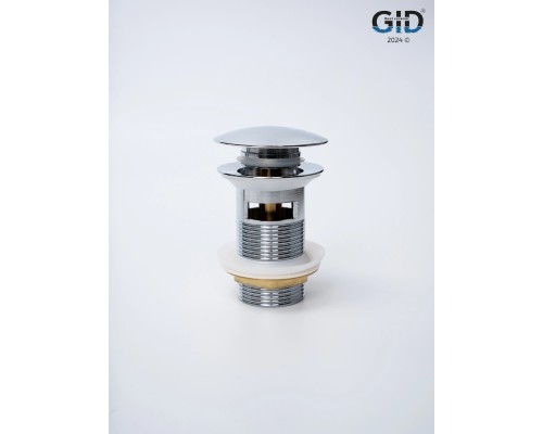 Донный клапан Gid CH100-1 73303k Хром с переливом